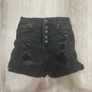 American Eagle Ripped Black shorts